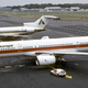 An Air Europe 757, parked next to a 727, the airliner it was designed to replace (emdjt42)